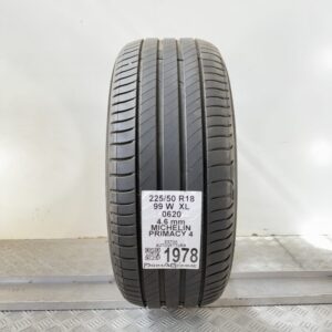 Pneumatico Usato 225 50 R18 XL 99W Michelin Primacy 4 Estivo