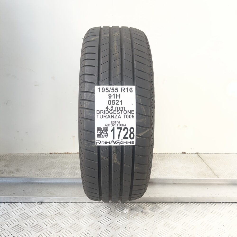 Pneumatico Usato 195 55 R16 91H Bridgestone Turanza T005 Estivo | Gomme Usate | PrimaGomme.it Pneumatico usato 195 55 R16 Bridgestone Turanza T005 - foto 6