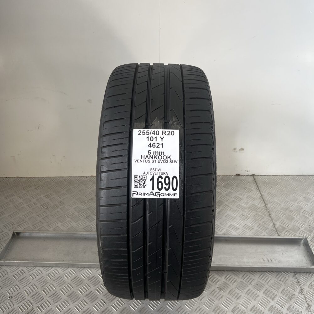 Pneumatico Usato 255 40 R20 101Y Hankook Ventus S1 Evo2 SUV 71% Estivo | Gomme Usate | PrimaGomme.it Pneumatico Usato 255 40 R20 101Y Hankook Ventus S1 Evo2 SUV 71% Estivo