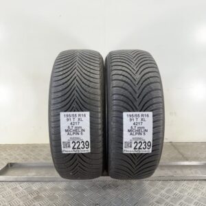 Gomme Usate 195 55 R16 XL 91T Michelin Alpin 5 81% Invernali