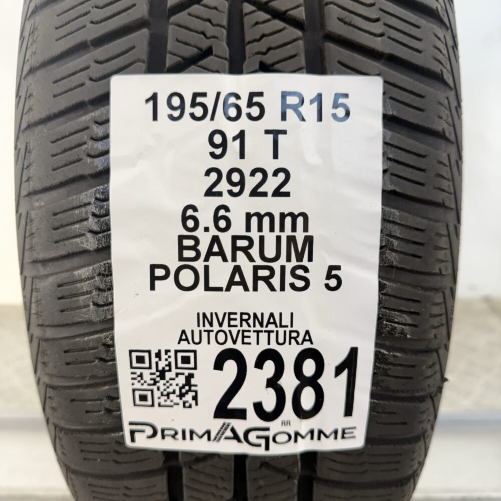 Gomma Usata 195 65 R15 91T Barum Polaris 5 83% Invernale | Gomme Usate | PrimaGomme.it Gomma usata 195 65 R15 Barum Polaris 5 - foto 7