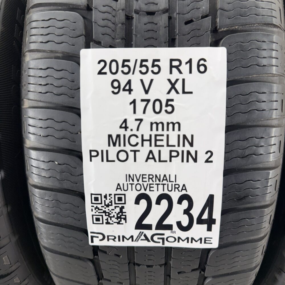 Gomme Usate 205 55 R16 XL 94V Michelin Pilot Alpin 2 Invernali | Gomme Usate | PrimaGomme.it Gomme usate 205 55 R16 Michelin Pilot Alpin 2 - foto 13