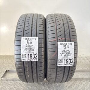 Pneumatici Usati 195 55 R16 87H Pirelli Cinturato P1 Verde 80% Estive