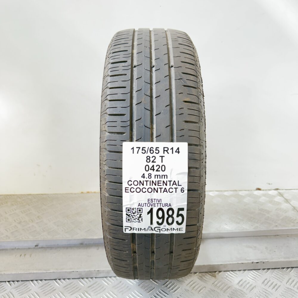 Pneumatico Usato 175 65 R14 82T Continental EcoContact 6 Estivo | Gomme Usate | PrimaGomme.it Pneumatico usato 175 65 R14 Continental EcoContact 6 - foto 7