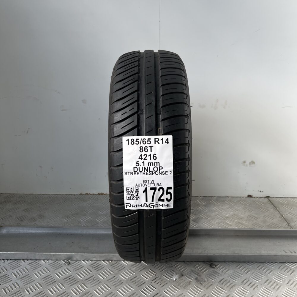 Pneumatico Usato 185 65 R14 86T Dunlop Street Response 2 73% Estivo | Gomme Usate | PrimaGomme.it Pneumatico usato 185 65 R14 Dunlop Street Response 2 - foto 6