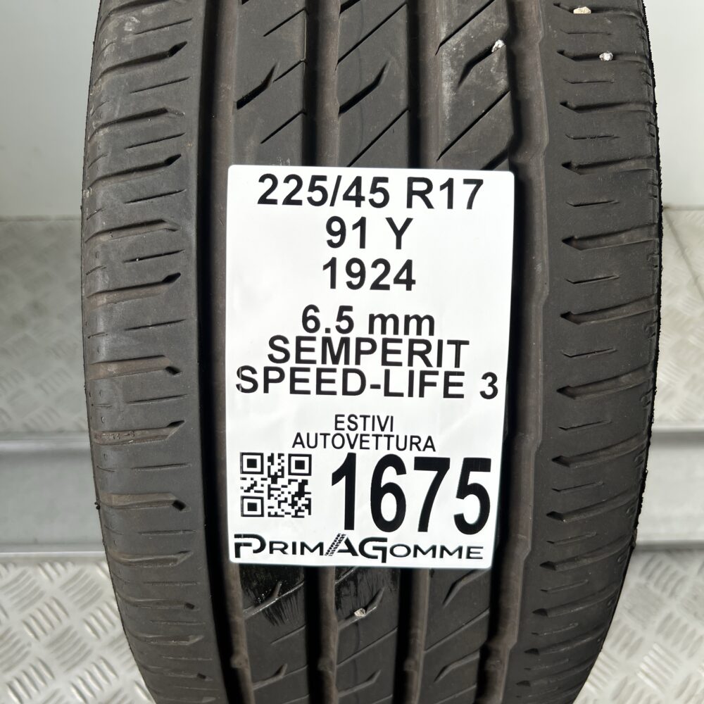 Pneumatico Usato 225 45 R17 91Y Semperit Speed-Life 3 93% Estivo | Gomme Usate | PrimaGomme.it Pneumatico Usato 225 45 R17 91Y Semperit Speed-Life 3 93% Estivo - immagine 3