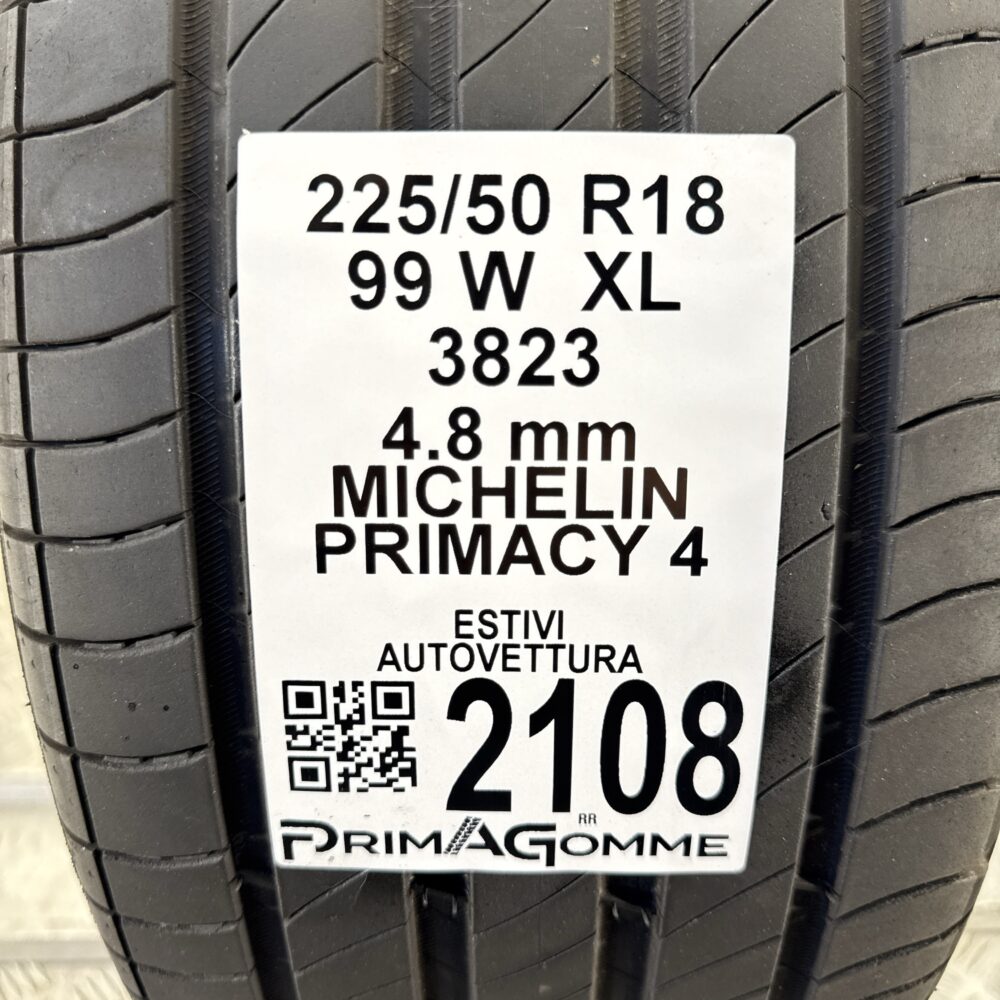 Pneumatico Usato 225 50 R18 XL 99W Michelin Primacy 4 Estivo | Gomme Usate | PrimaGomme.it Pneumatico usato 225 50 R18 Michelin Primacy 4 - foto 7