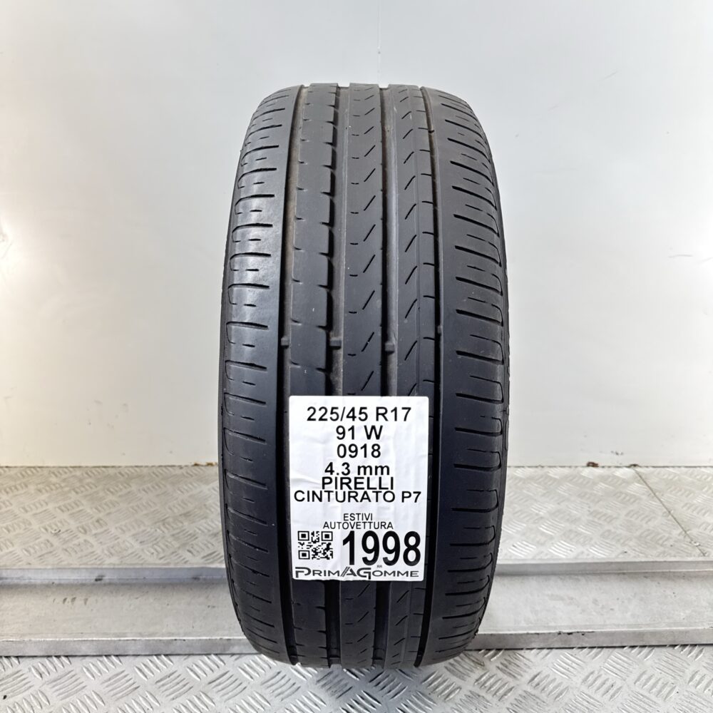Pneumatico Usato 225 45 R17 91W Pirelli Cinturato P7 Estivo | Gomme Usate | PrimaGomme.it Pneumatico usato 225 45 R17 Pirelli Cinturato P7 - foto 7