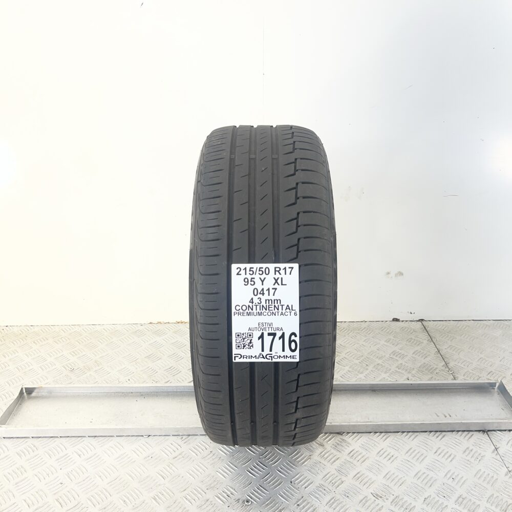 Pneumatico Usato 215 50 R17 XL 95Y Continental PremiumContact 6 Estivo | Gomme Usate | PrimaGomme.it Pneumatico usato 215 50 R17 Continental PremiumContact 6 - foto 6