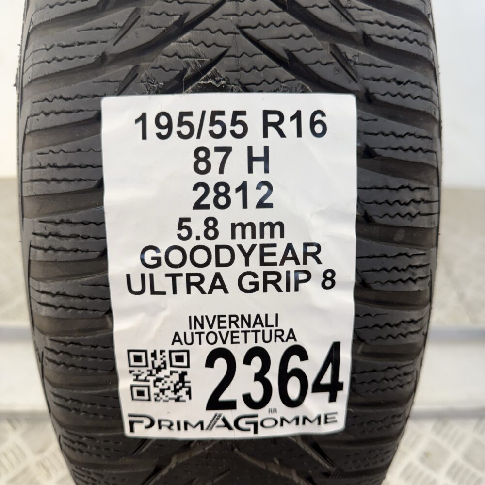 Gomma Usata 195 55 R16 87H Goodyear Ultra Grip 8 73% Invernale | Gomme Usate | PrimaGomme.it Gomma usata 195 55 R16 Goodyear Ultra Grip 8 - foto 7