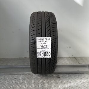 Pneumatico Usato 205 45 ZR17 XL 88W Atlas Sportgreen 2 Estivo