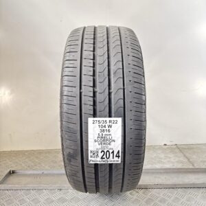 Pneumatico Usato 275 35 R22 104W Pirelli Scorpion Verde 84% Estivo
