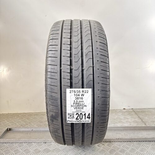 Pneumatico Usato 275 35 R22 104W Pirelli Scorpion Verde 84% Estivo