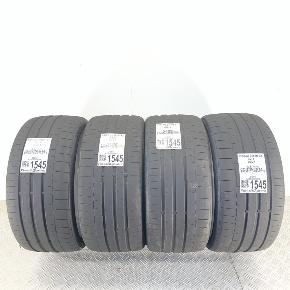 Gomme Usate 255 30 ZR20 XL 92Y Continental SportContact 6 Estive | Gomme Usate | PrimaGomme.it Gomme Usate 255 30 ZR20 XL 92Y Continental SportContact 6 Estive