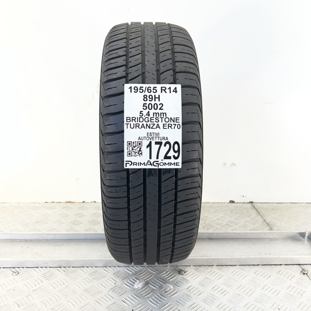 Pneumatico Usato 195 65 R14 89H Bridgestone Turanza ER70 77% Estivo | Gomme Usate | PrimaGomme.it Pneumatico usato 195 65 R14 Bridgestone Turanza ER70 - foto 6