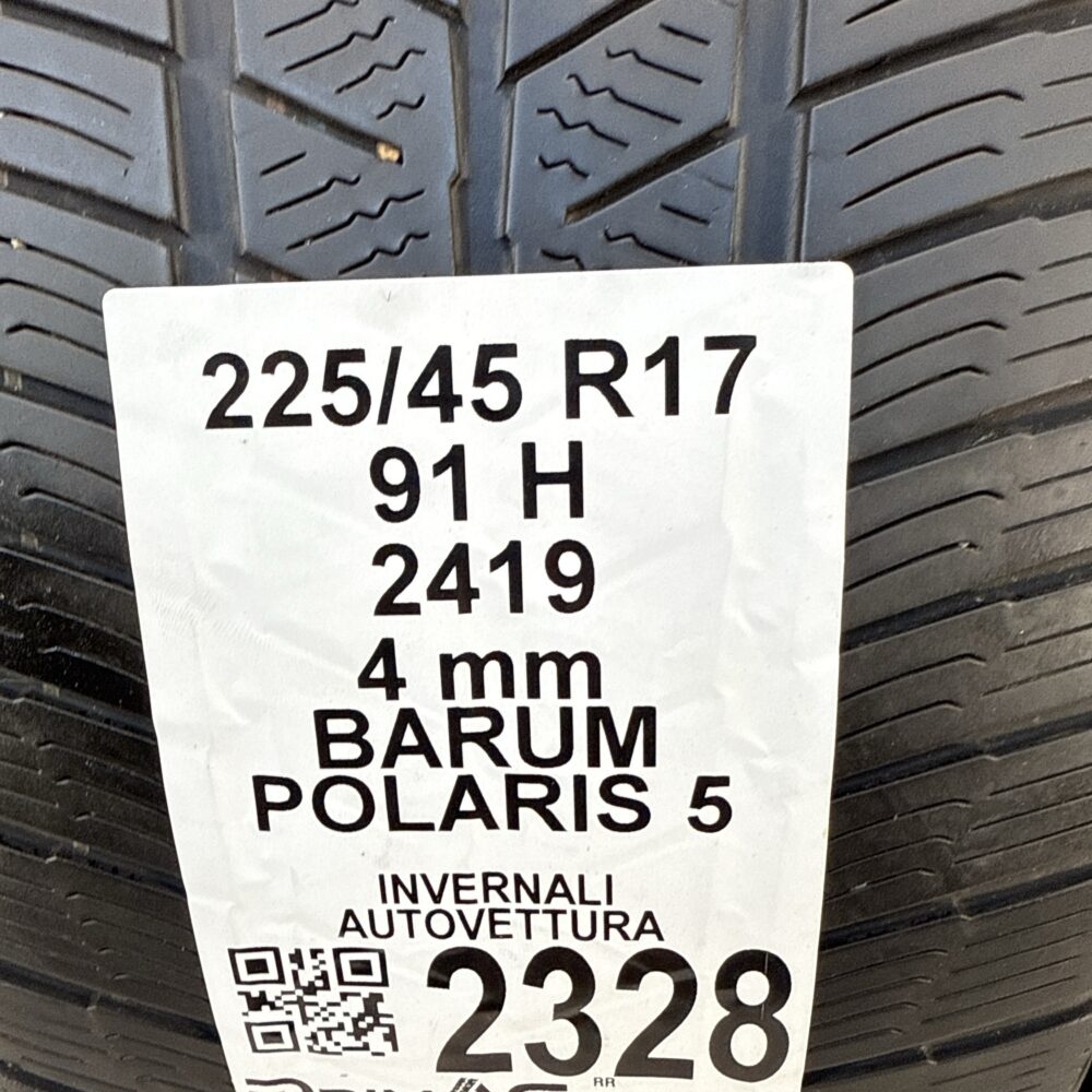 Gomme Usate 225 45 R17 91H BARUM Polaris 5 Invernali | Gomme Usate | PrimaGomme.it Gomme usate 225 45 R17 BARUM Polaris 5 - foto 12