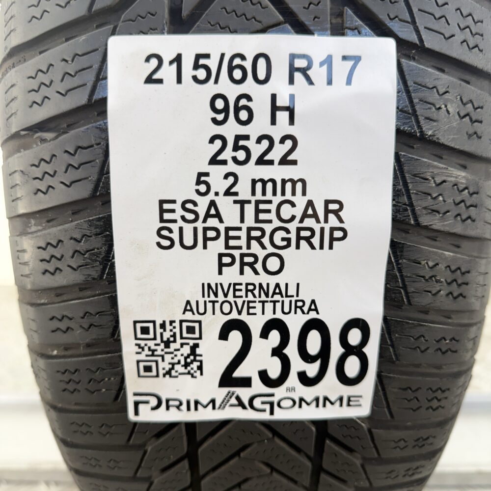 Gomma Usata 215 60 R17 96H Esa Tecar Supergrip Pro Invernale | Gomme Usate | PrimaGomme.it Gomma usata 215 60 R17 Esa Tecar Supergrip Pro - foto 7