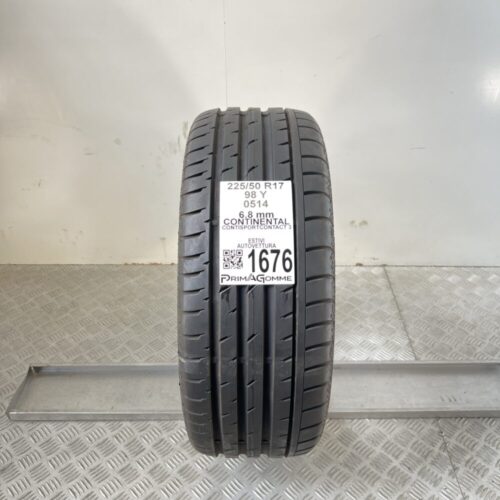 Gomma Usata 225 50 R17 98Y Continental ContiSportContact 3 96% Estiva