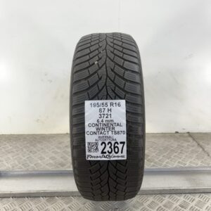 Gomma Usata 195 55 R16 87H Continental Winter Contact TS870 80% Invernale