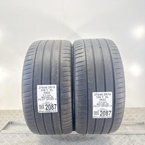 Pneumatici Usati 275 40 ZR19 XL 105Y Michelin Pilot Sport 4 76% Estive