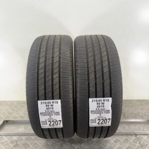 Gomme Usate 215 45 R18 89W Bridgestone Turanza T005 83% Estive
