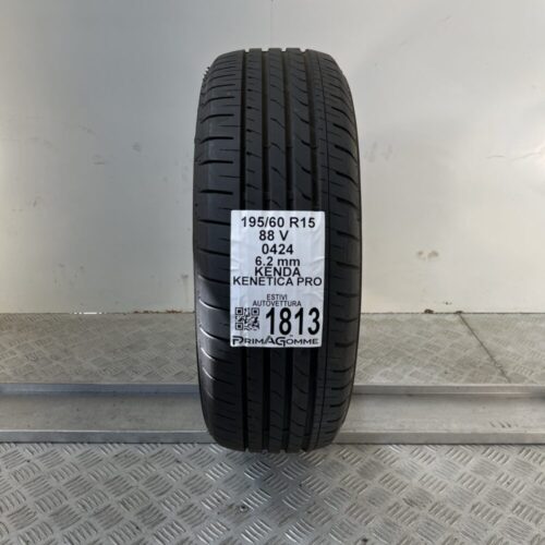 Pneumatico Usato 195 60 R15 88V KENDA Kenetica Pro 89% Estivo
