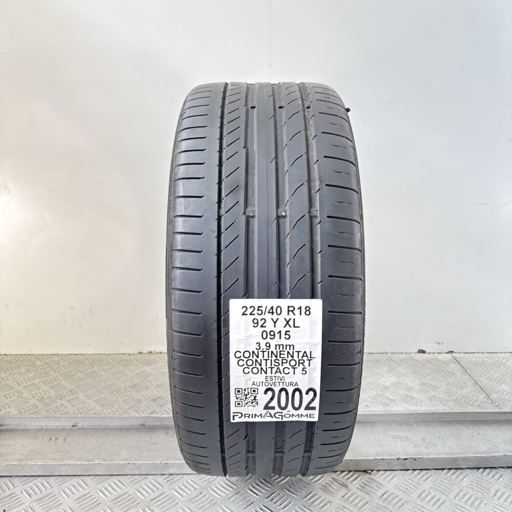 Pneumatico Usato 225 40 R18 XL 92Y Continental Contisport Contact 5 Estivo | Gomme Usate | PrimaGomme.it Pneumatico usato 225 40 R18 Continental Contisport Contact 5 - foto 9