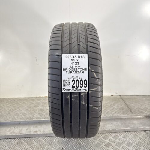 Pneumatico Usato 225 45 R18 95Y Bridgestone Turanza 6 Estivo