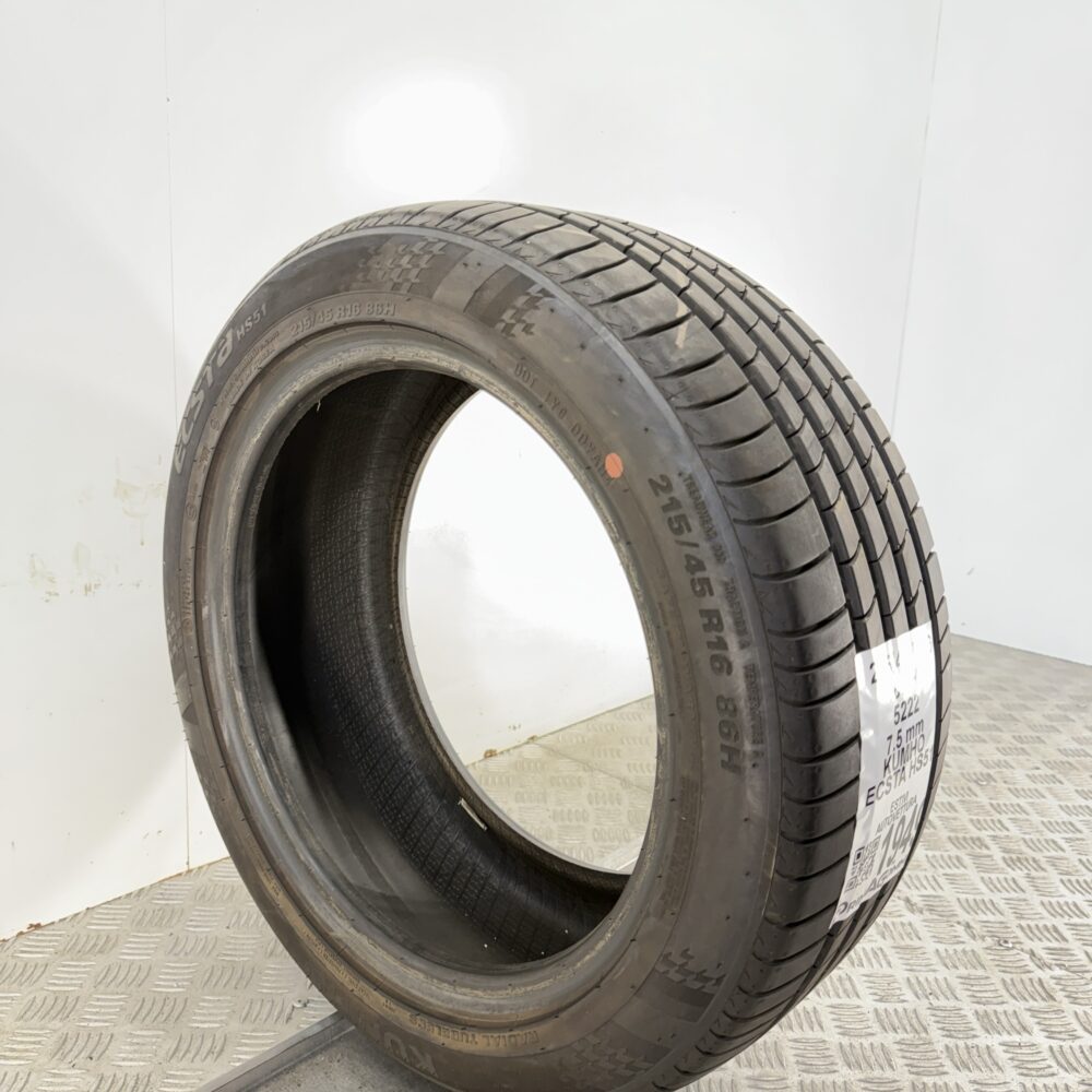 Pneumatico Usato 215 45 R16 86H Kumho Ecsta HS51 100% Estivo | Gomme Usate | PrimaGomme.it Pneumatico usato 215 45 R16 Kumho Ecsta HS51 - foto 5