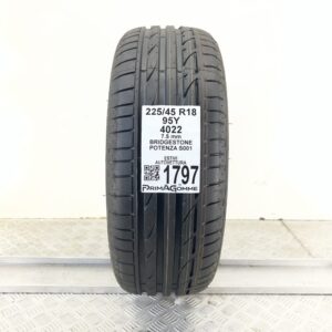 Pneumatico Usato 225 45 R18 95Y BRIDGESTONE Potenza S001 100% Estivo