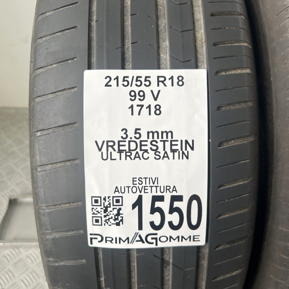 Gomme Usate 215 55 R18 99V Vredestein Ultrac Satin Estive | Gomme Usate | PrimaGomme.it Gomme Usate 215 55 R18 99V Vredestein Ultrac Satin Estive - immagine 8