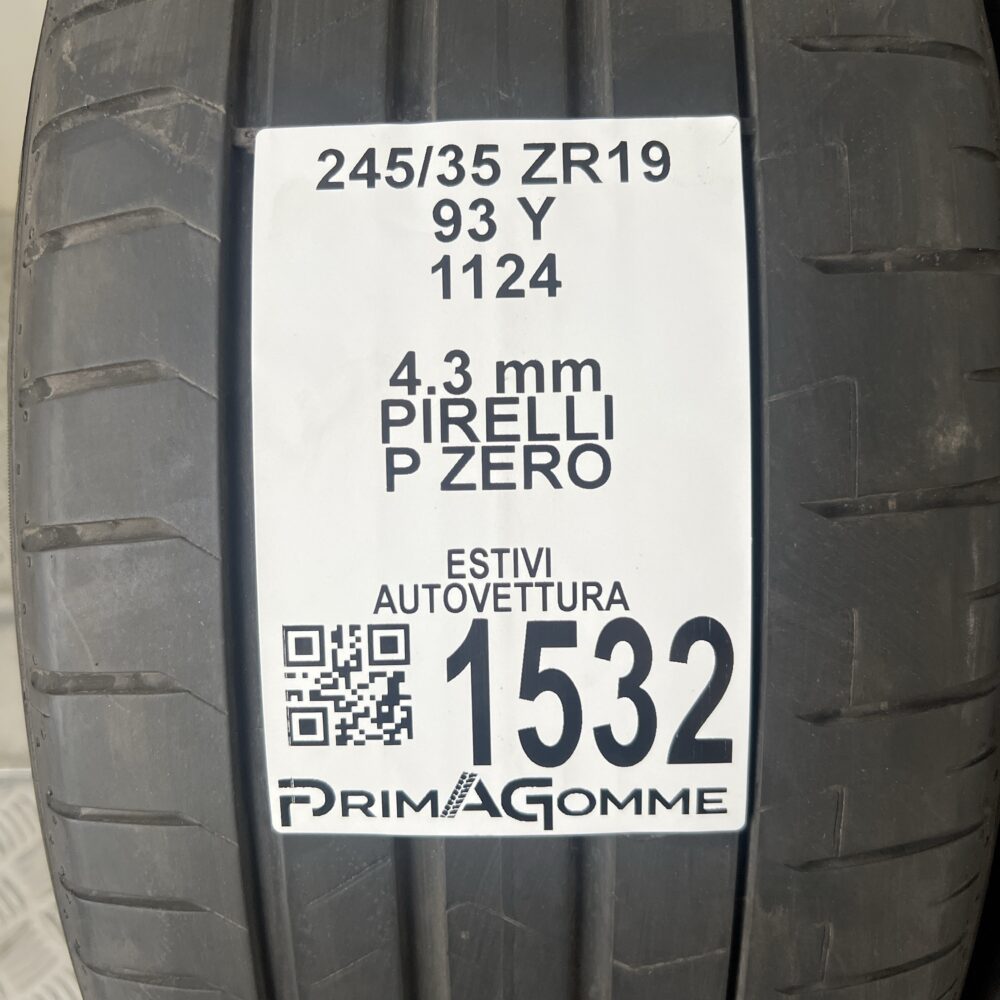 Gomme Usate 245 35 R19 93Y Pirelli P Zero Estive | Gomme Usate | PrimaGomme.it Gomme Usate 245 35 R19 93Y Pirelli P Zero Estive - immagine 2