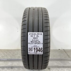 Pneumatico Usato 215 45 ZR18 XL 93Y Michelin Pilot Sport 4 Estivo