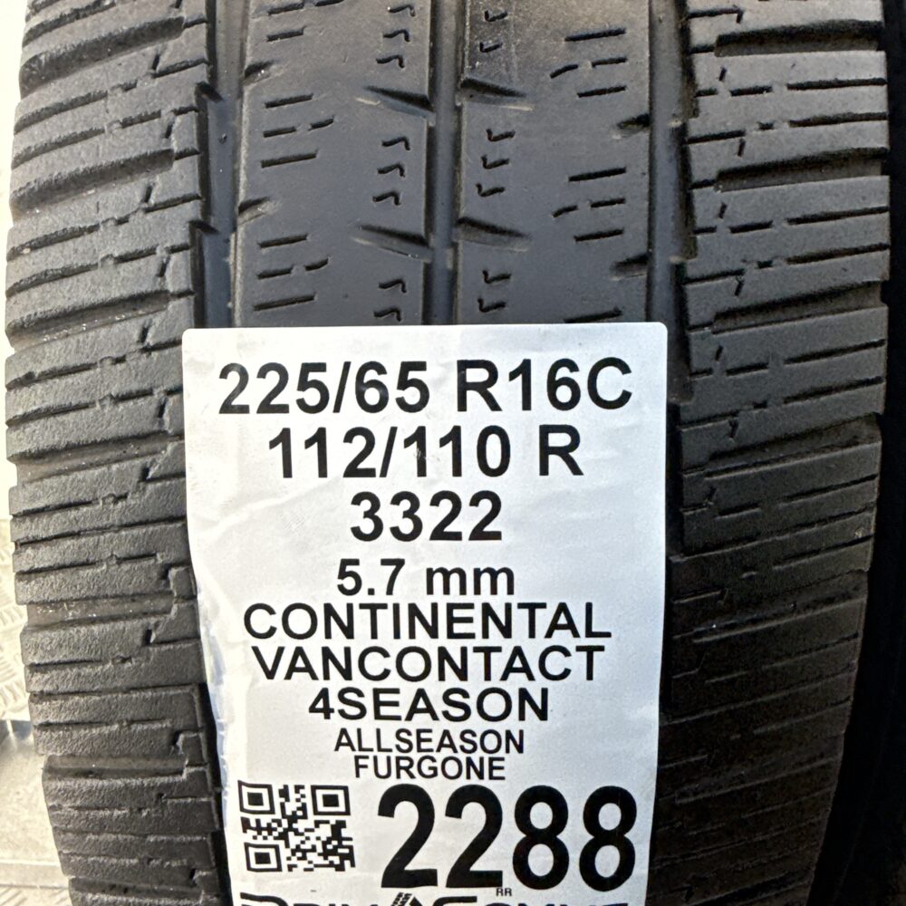 Gomme Usate 225 65 R16C 112/110R Continental VanContact 4Season 4 Stagioni | Gomme Usate | PrimaGomme.it Gomme usate 225 65 R16C Continental VanContact 4Season - foto 8