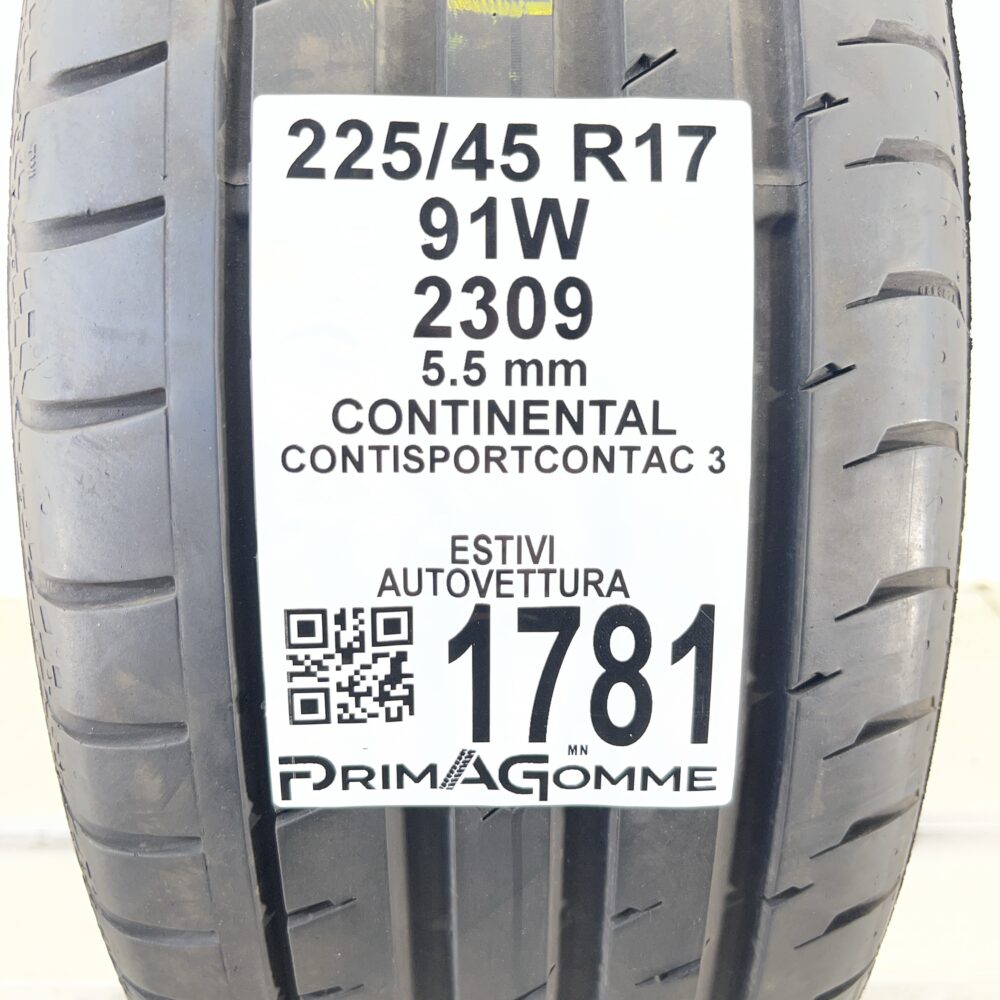 Pneumatico Usato 225 45 R17 91W Continental ContiSportContact 3 79% Estivo | Gomme Usate | PrimaGomme.it Pneumatico usato 225 45 R17 Continental ContiSportContact 3 - foto 7