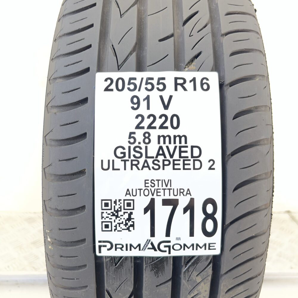 Pneumatico Usato 205 55 R16 91V Gislaved Ultraspeed 2 83% Estivo | Gomme Usate | PrimaGomme.it Pneumatico usato 205 55 R16 Gislaved Ultraspeed 2 - foto 7