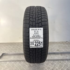 Gomma Usata 205 55 R16 91H Gislaved Eurofrost 6 86% Invernale