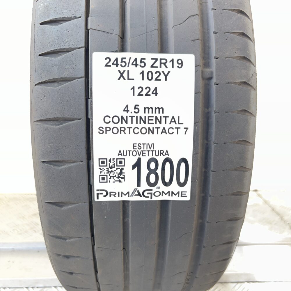 Pneumatico Usato 245 45 ZR19 XL 102Y CONTINENTAL SportContact 7 Estivo | Gomme Usate | PrimaGomme.it Pneumatico usato 245 45 ZR19 CONTINENTAL SportContact 7 - foto 7