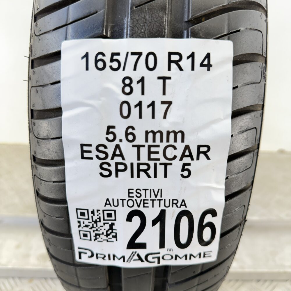 Pneumatico Usato 165 70 R14 81T Esa Tecar Spirit 5 80% Estivo | Gomme Usate | PrimaGomme.it Pneumatico usato 165 70 R14 Esa Tecar Spirit 5 - foto 6