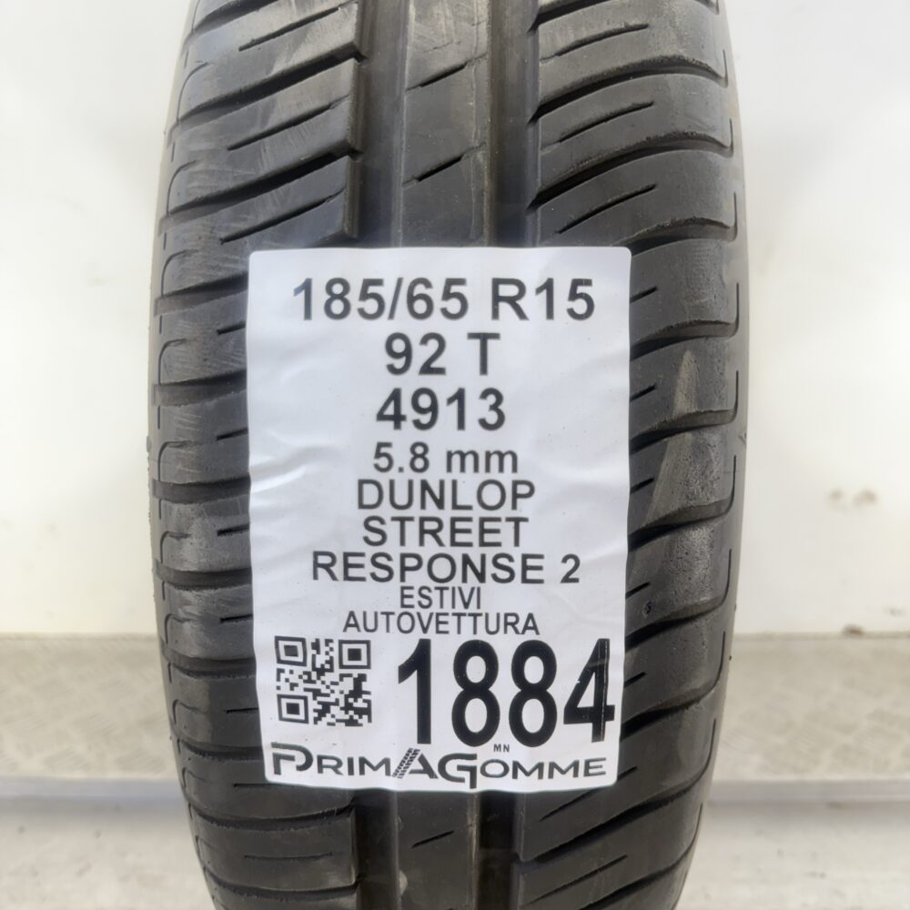 Pneumatico Usato 185 65 R15 92T Dunlop Street Response 2 83% Estivo | Gomme Usate | PrimaGomme.it Pneumatico usato 185 65 R15 Dunlop Street Response 2 - foto 5