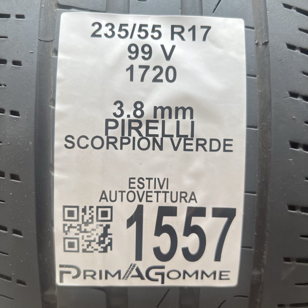Gomme Usate 235 55 R17 99V Pirelli Scorpion Verde Estive | Gomme Usate | PrimaGomme.it Gomme Usate 235 55 R17 99V Pirelli Scorpion Verde Estive - immagine 2