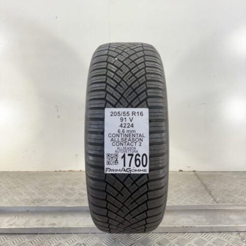 Pneumatico Usato 205 55 R16 91V Continental AllSeason Contact 2 83% 4 Stagioni