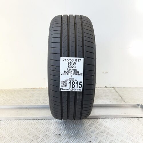 Pneumatico Usato 215 50 R17 95W HANKOOK Ventus Prime 4 100% Estivo