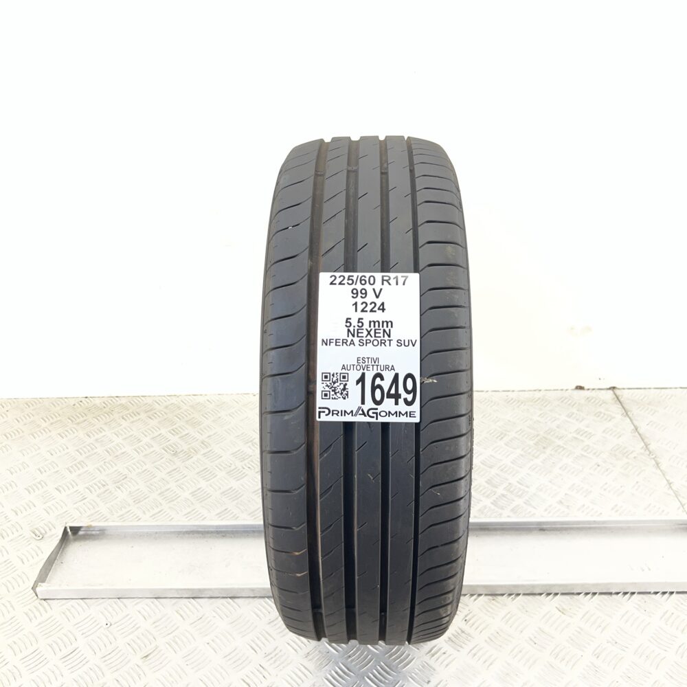 Gomma Usata 225 60 R17 99V Nexen Nfera Sport SUV 79% Estiva | Gomme Usate | PrimaGomme.it Gomma Usata 225 60 R17 99V Nexen Nfera Sport SUV 79% Estiva