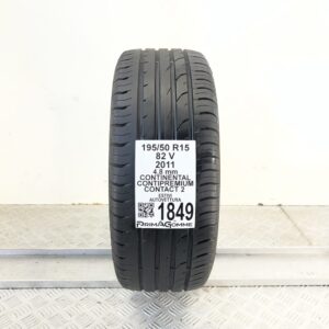 Pneumatico Usato 195 50 R15 82V CONTINENTAL Contipremium Contact 2 Estivo
