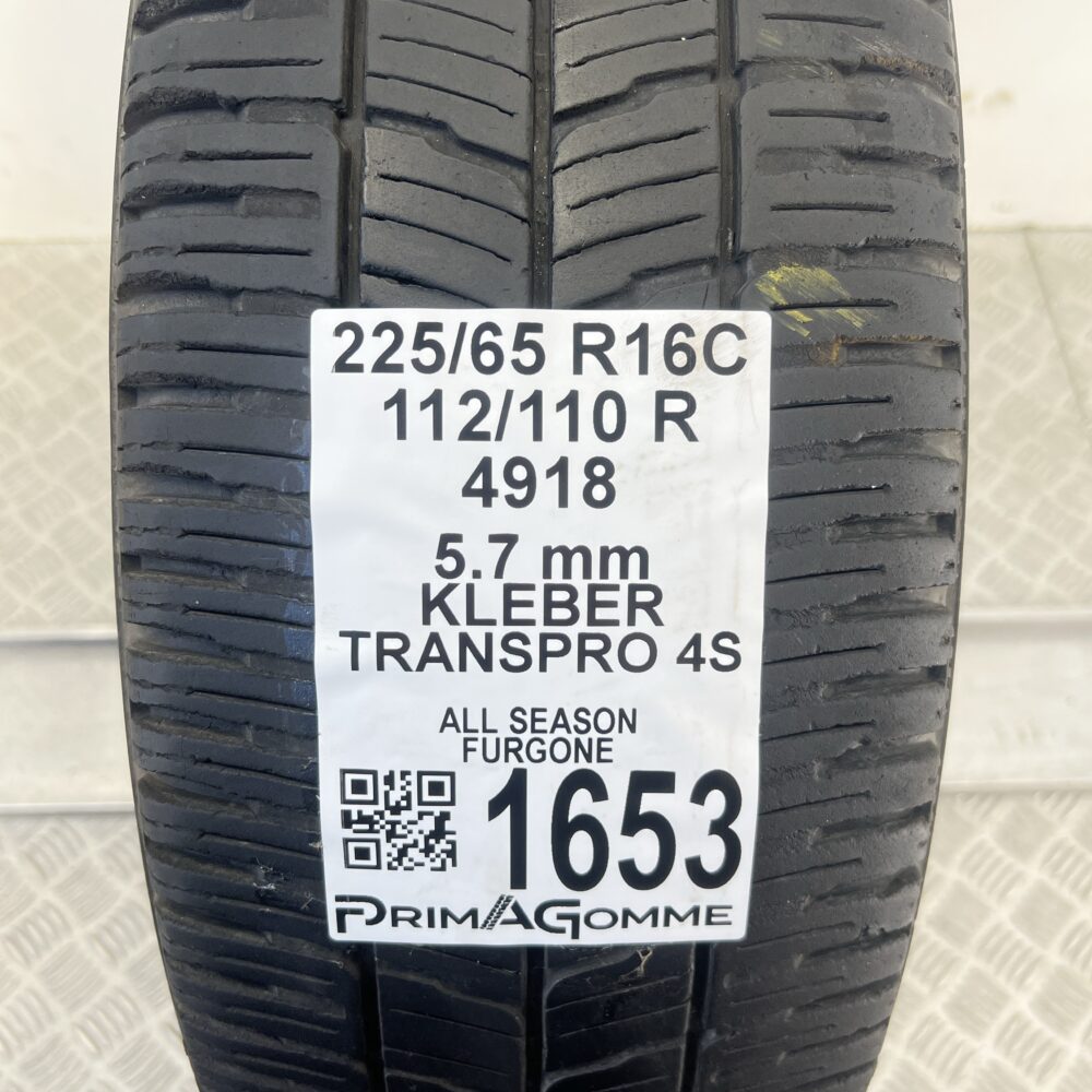 Gomma Usata 225 65 R16C 112/110R Kleber TransPro 4S 81% ALLSEASON | Gomme Usate | PrimaGomme.it Gomma Usata 225 65 R16C 112/110R Kleber TransPro 4S 81% ALLSEASON - immagine 2