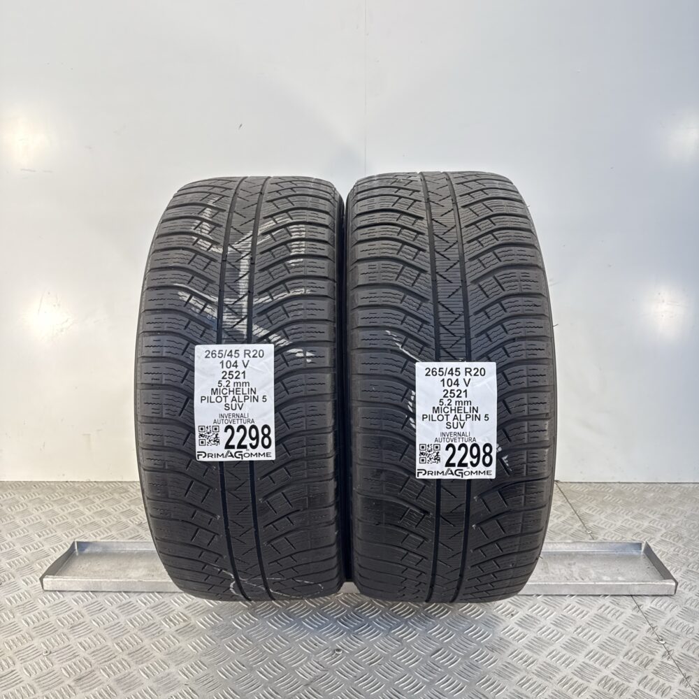 Gomme Usate 265 45 R20 104V Michelin Pilot Alpin 5 SUV Invernali | Gomme Usate | PrimaGomme.it Gomme usate 265 45 R20 Michelin Pilot Alpin 5 SUV - foto 9