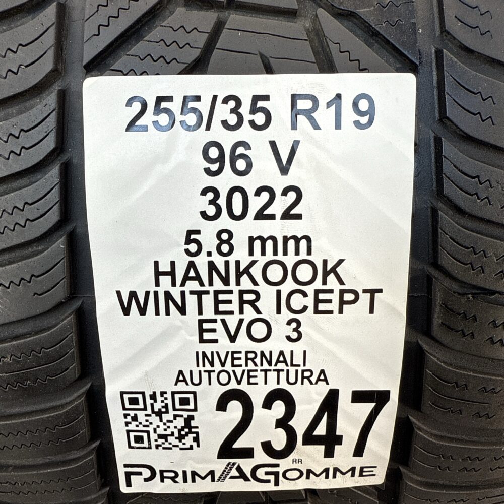 Gomme Usate 255 35 R19 96V Hankook Winter Icept Evo 3 73% Invernali | Gomme Usate | PrimaGomme.it Gomme usate 255 35 R19 Hankook Winter Icept Evo 3 - foto 8