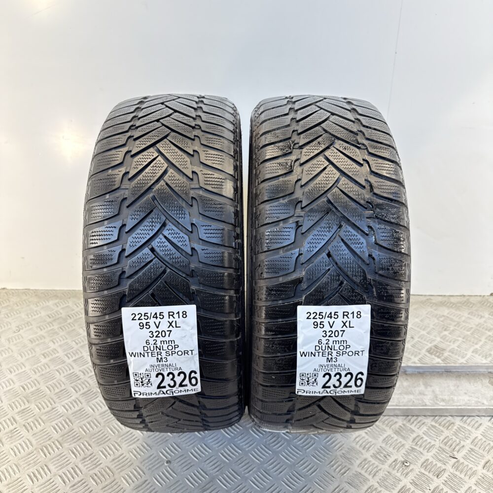 Gomme Usate 225 45 R18 XL 95V Dunlop Winter Sport M3 89% Invernali | Gomme Usate | PrimaGomme.it Gomme usate 225 45 R18 Dunlop Winter Sport M3 - foto 11