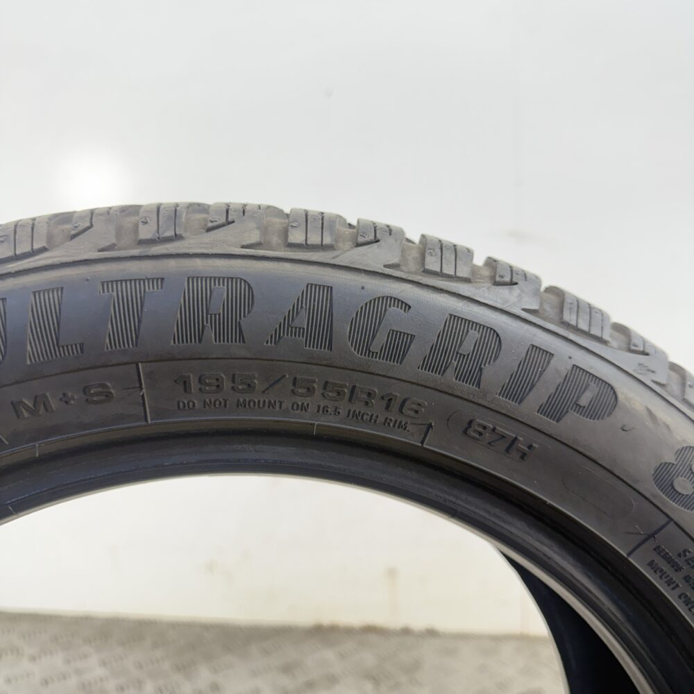 Gomma Usata 195 55 R16 87H Goodyear Ultra Grip 8 73% Invernale | Gomme Usate | PrimaGomme.it Gomma usata 195 55 R16 Goodyear Ultra Grip 8